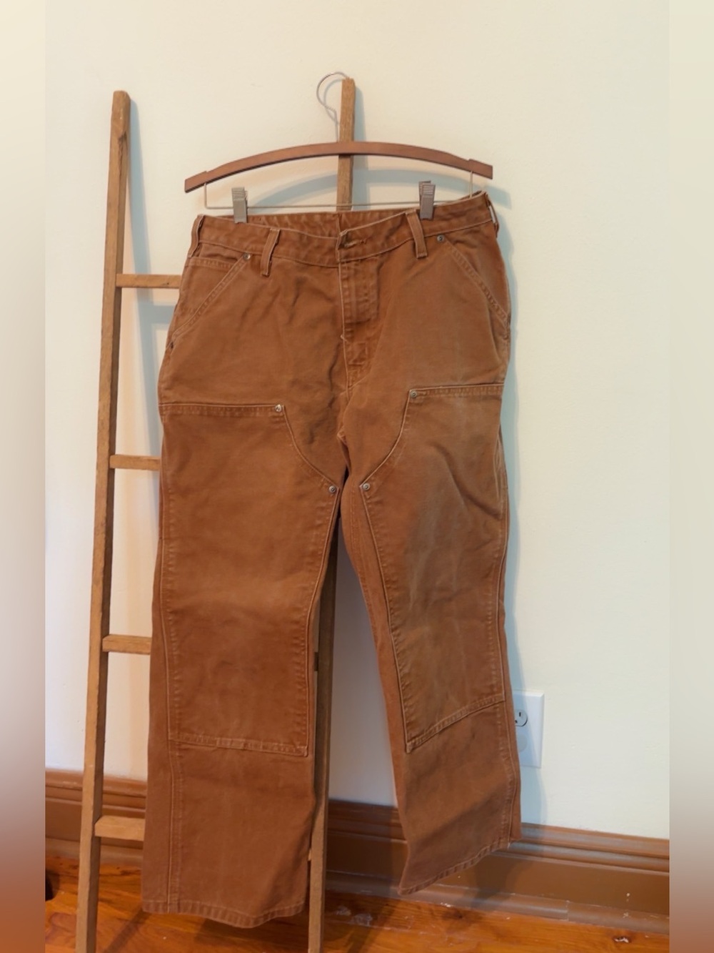 Carhartt Brown Canvas Cargo Work Pants
